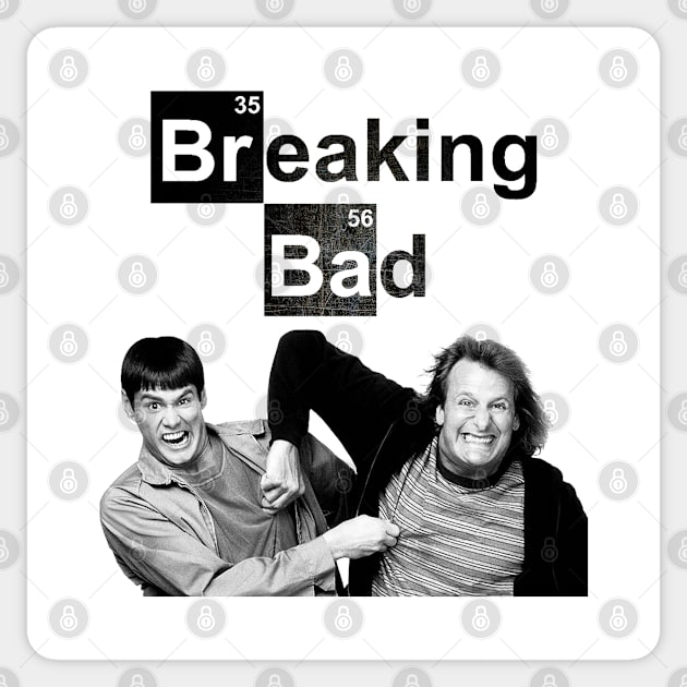 Breaking Bad Dumb and Dumber Sticker by Old Gold